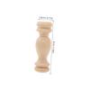 HOMSFOU Unpainted Solid Wood Round Column Spindles for Small Roman Columns for DIY Furniture x x 10-Piece Baluster, Staircases, Crafts, 2.4" 0.7" 0.7"