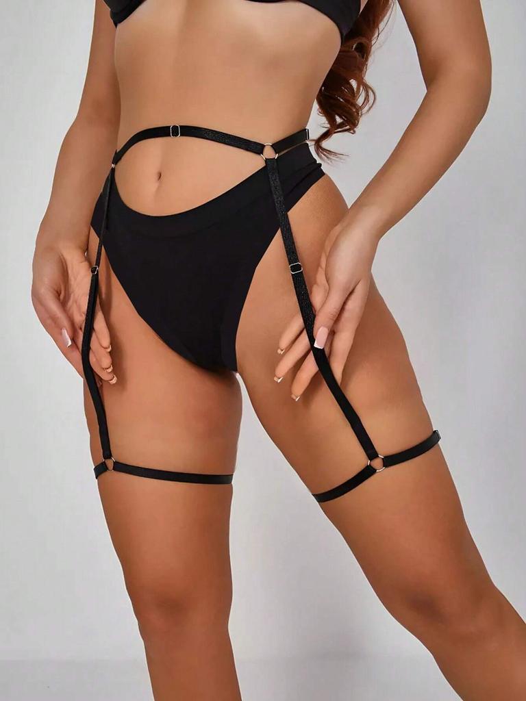 Women Elastic Thigh Garter Belt Leg Strap Punk Gothic Clothing Suspender Lolita Body Harness Cosplay Rave Holiday Accessories