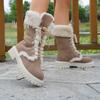 New Style Oversized Mid-calf Cotton Shoes with Thick Sole and Padded Insulation, Thick Cotton Boots
