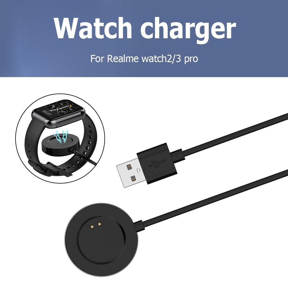 1m Charging Cable Accessories 5V USB Charging Cable Dock Replacement Smart Watch Parts for Realme Watch3 Pro/Watch2 Pro/Watch2