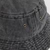 Stonewashed Cotton Bucket Hat Sun Protection Breathable Beach Holiday Fisherman Hats Casual Caps