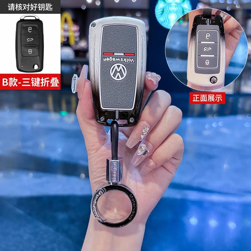 

VW GTI GOLF 2026 Hot For VW VOLKSWAGEN Zinc Alloy Car Remote Key Case Cover Shell For Volkswagen VW Polo Golf Passat Tiguan Beet