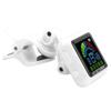 Aroma Guitar Clipon Tuner USB Rechargeable Builtin Battery Violin Ukulele AT102(White )