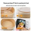JingJingRS Round Kraft Paper Disposable Bowls