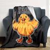 1pc duckling guns Throw Blanket Soft Flannel, Cozy All Season Polyester Perfect for Home, Office