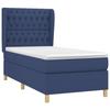 Maison Exclusive - Sommier à lattes de lit avec matelas Bleu 90x200 cm Tissu