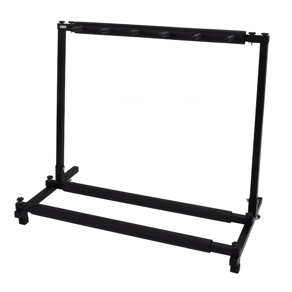 Multi Guitar Stand Stable Support Sturdy Iron 5 Guitar Bass Display Rack for Store Exhibition