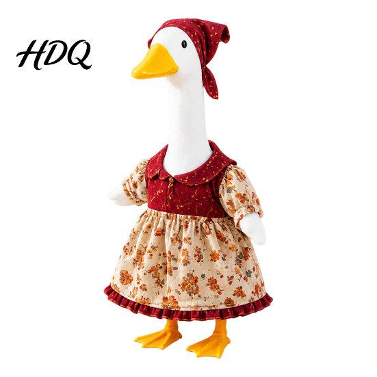 Goose Outfit Thanksgiving Porch Outfit Autumn Dress with Head Scarf Seasonal