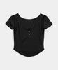 ETRE AU SOMMET Layered Buckle Line Top (Black)