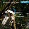 Yofidra Brushless 8Inch Telescoping Pole Electric Chainsaw High Branch Saw Garden Pruning Power Tool For Makita 18V Battery Pin