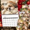 Yearly Appointment Planner Shih Tzus 2027 Wall Calendar, Cute Dog Hanging Planner, 12 Functional Room Organizer Monthly Calendar with Spiral