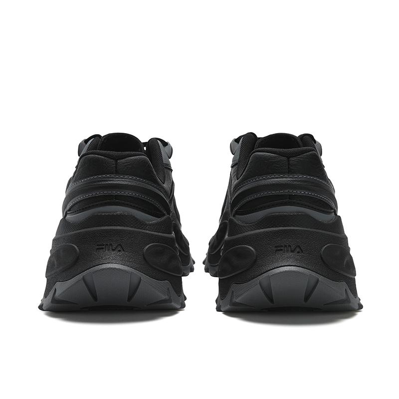 Fila SOFIA 4 Cushioning Abrasion Resistant Height Increasing Low Top Chunky Sneakers Women's Black F12W611131FBS