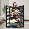 Katsuki Bakugou My Hero Academia Blanket  Plush Novelty Warm Throw Blankets for Bedding Lounge  Winter,