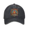 Masonic Eye Baseball Cap Adjustable Cotton Denim Dad Hat Casual Outdoor Headwear