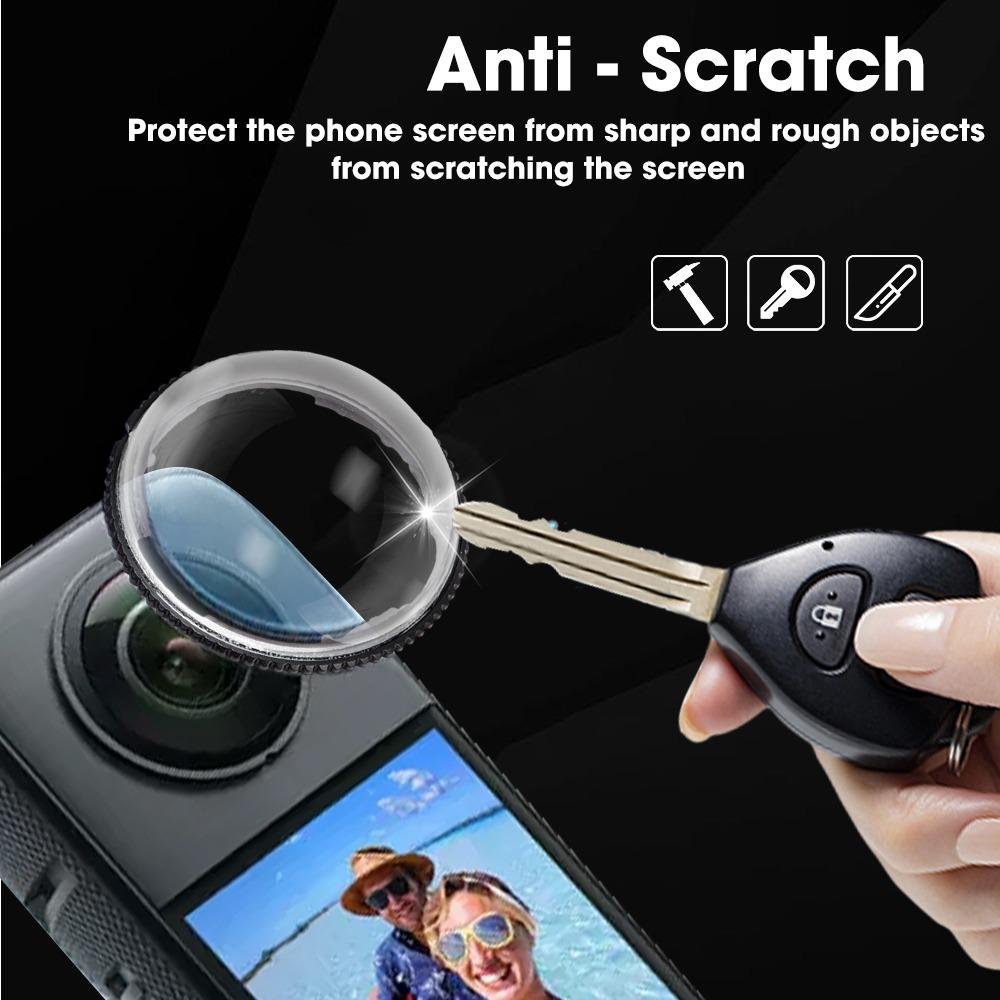 For Insta360 X5/X4 Soft Film Screen Protector HD Clear Anti-scratch Lens Cap Shockproof Storage Bag for Insta360 X4 with Hanger