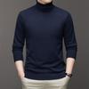 Men's Fashion Anti-Pill Turtleneck Sweater - Trendy Solid Color Knit, Long Sleeve Bottoming Shirt
