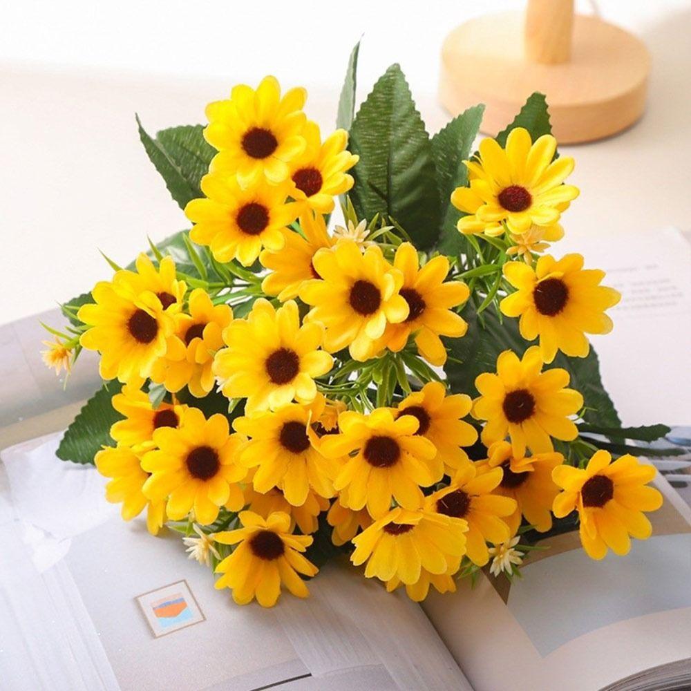 DIY Flower Artificial Flowers Silk Chamomile Bouquets Fashion Daisies Bouquets Party Decor