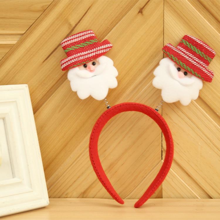 Christmas Decorations Old Man Snowman Deer Headband Christmas Gift Head Buckle Exquisite Christmas Hat Cartoon
