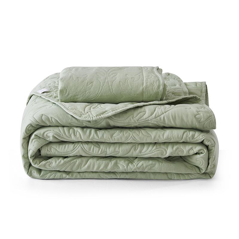 Washable Quilted Cotton Bedspread 3-Piece Set with Cotton-Filled Design