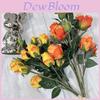 Rose Artificial Flower Bouquet For Wedding Decorations And Photography Props