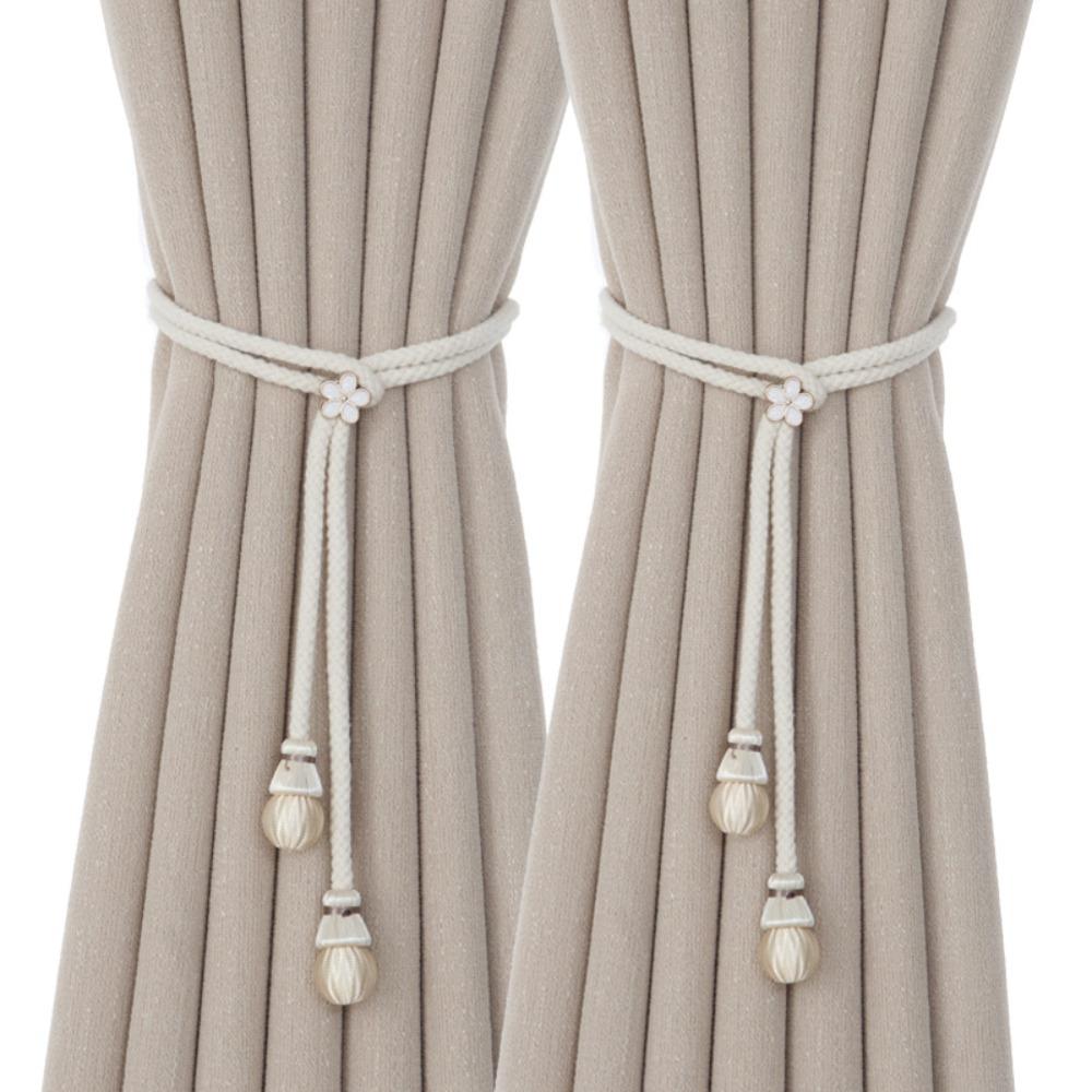 

2pcs Decorative Curtain Ties Simple Curtain Holders Trendy Curtain Holdback for Home Office 2pcs бежевый