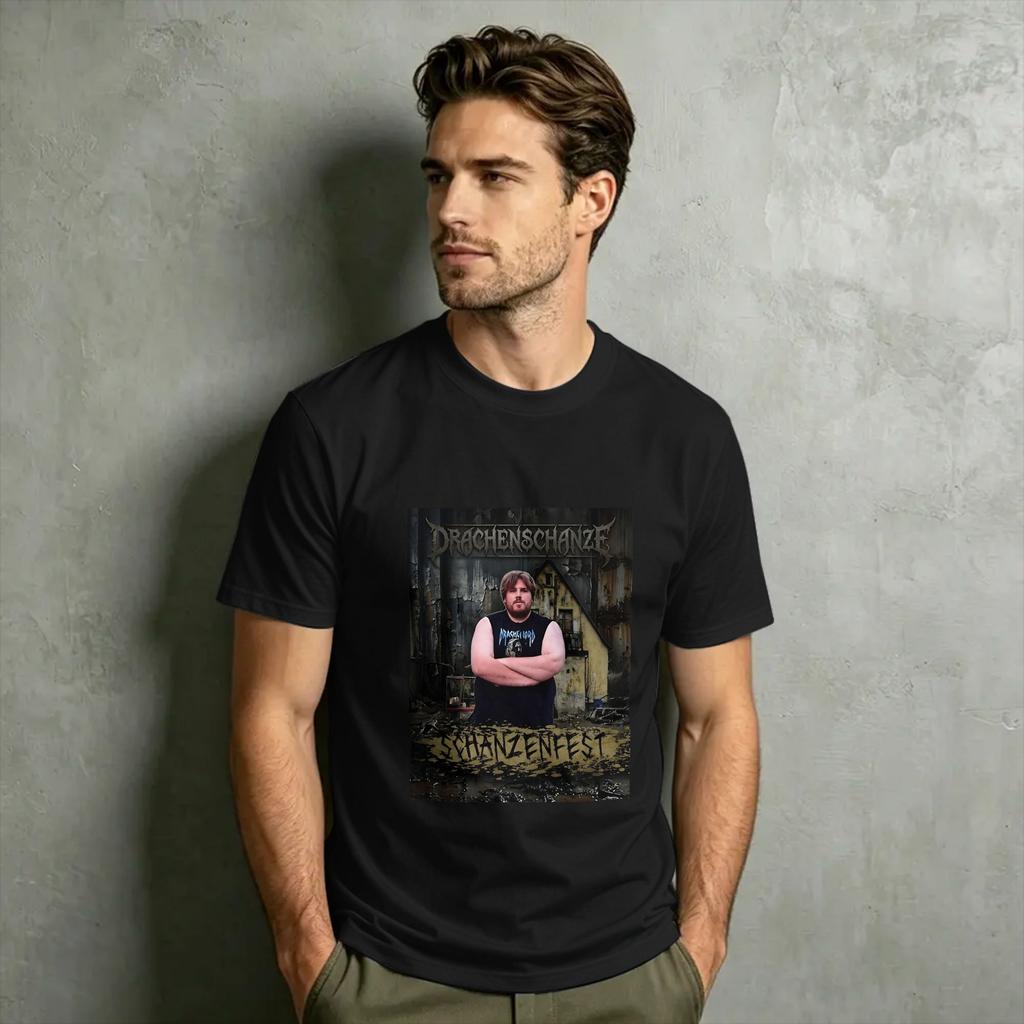 Drachenlord Dragon Lord Poster Rainer Winkler Unisex T Shirts Leisure Tees Short Sleeve O Neck Tshirts Cotton Classic Clothing