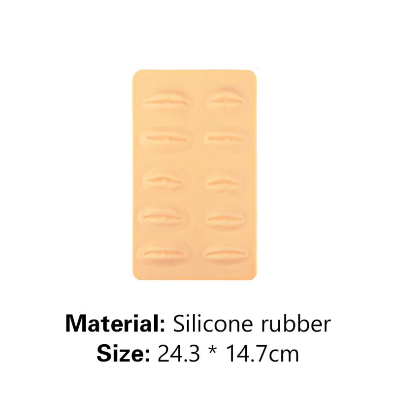 3D Silicone Permanent Makeup Tattoo Training Practice Fake Skin Blank Eye Lips Face For Microblading Tattoo Machine