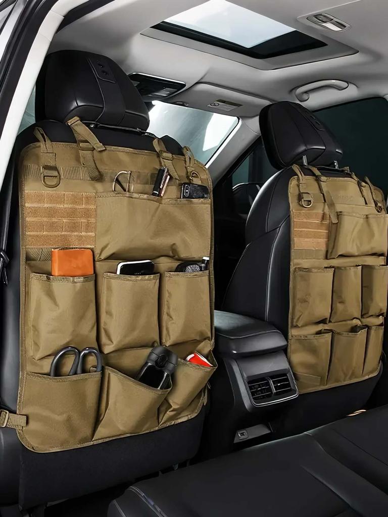 Car Seat Back Organizer, Universal Car Rear Seat Cover, Tool & Accessory Storage Bag