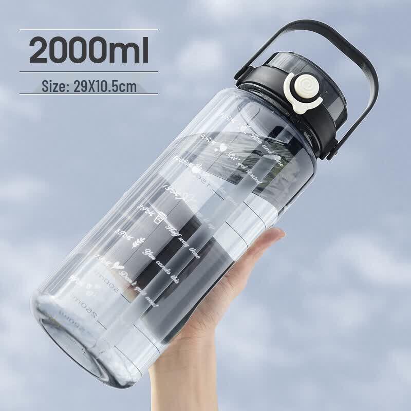 Youluo 2L Portable Sports Water Bottle with Straw