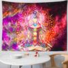 Chakra Meditation Galaxy Tapestry 2D Single Print Vibrant Home Decor Soft Accessory Spiritual Functional YogaThemed Attractive