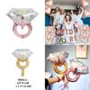 Diamond Shaped Ring Foil Ballons Engagement Wedding Party Supplies Decorations