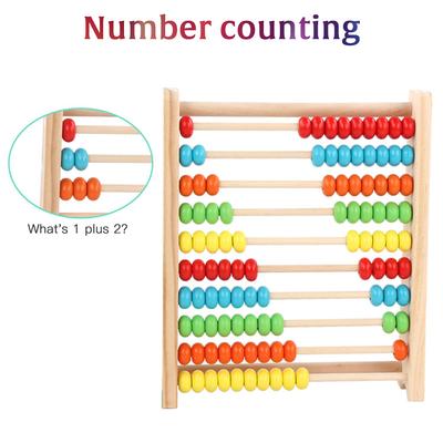 Wooden Abacus Toy Math Wooden Toy Numbers Educational Game Perfect Toddler Toys Logical Thinking