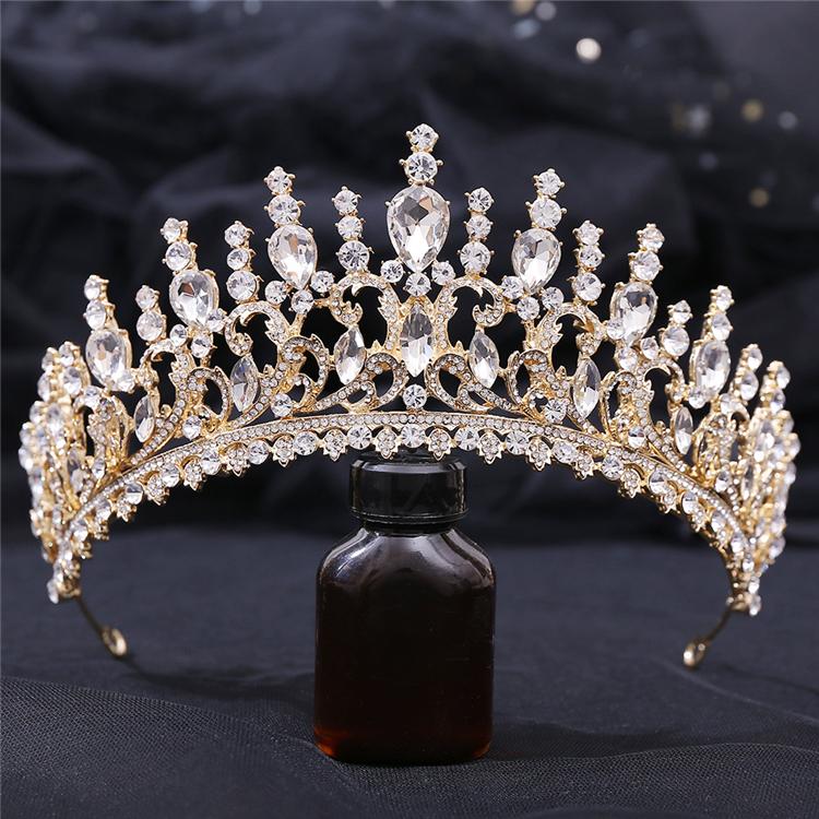 2022 New Design Bridal Tiara Wedding Pageant Crown Girls Tiara Crowns Bridal Accessories золотой