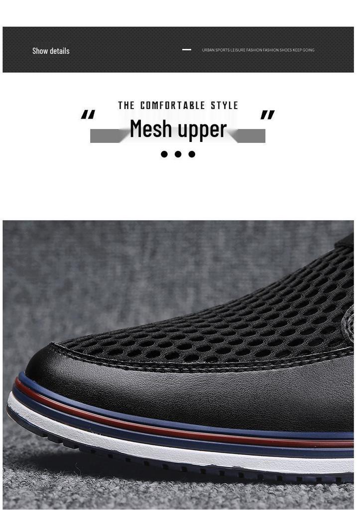 Men's Breathable Mesh Slip-on Shoes - Summer Casual Sock & Driving Style