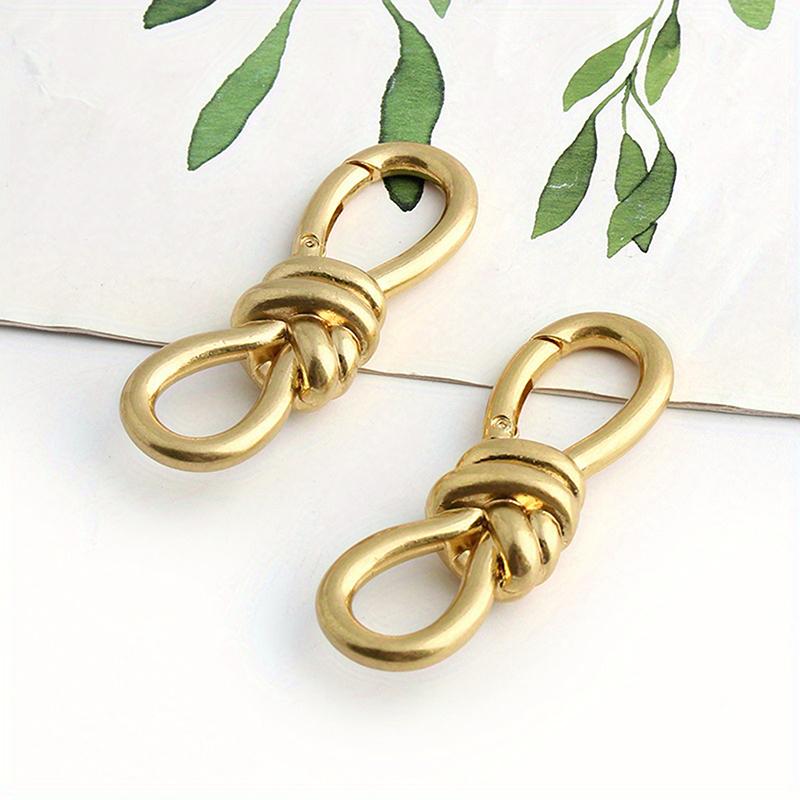 Women'S Tote Bag Metal Twist Knot Spring Ring Lobster Buckle Shoulder Bag Shoes Clothes Knot Decoration Keychain