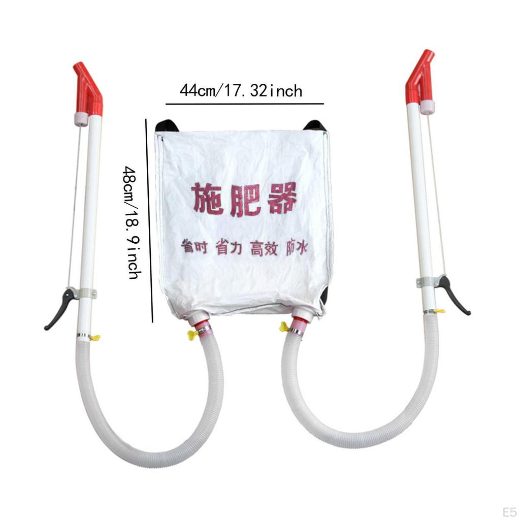 Back Carrying Woven Bag Manual Spreader 10 Kg Capacity for Agricultural Use Sturdy Multipurpose