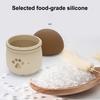 Silicone Dog Treat Dispensing Toy Mushroom Food Leakage Interactive Chew Toy Indoor Dog Cats Teething Cleaning Feeder Toy