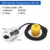 Stainless Steel Cable Float Ball Liquid Level Float Switch Durable Tank Level Sensor for Water