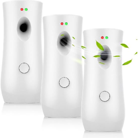 (3-Pack) Automatic Fragrance Dispenser Wall-mounted Aerosol Spray Air Freshener for Hotels, Home, Indoor, Offices, Schools, Restaurants, Commercial