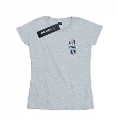 Womens/Ladies Minnie Mouse Dancing Chest Cotton T-Shirt