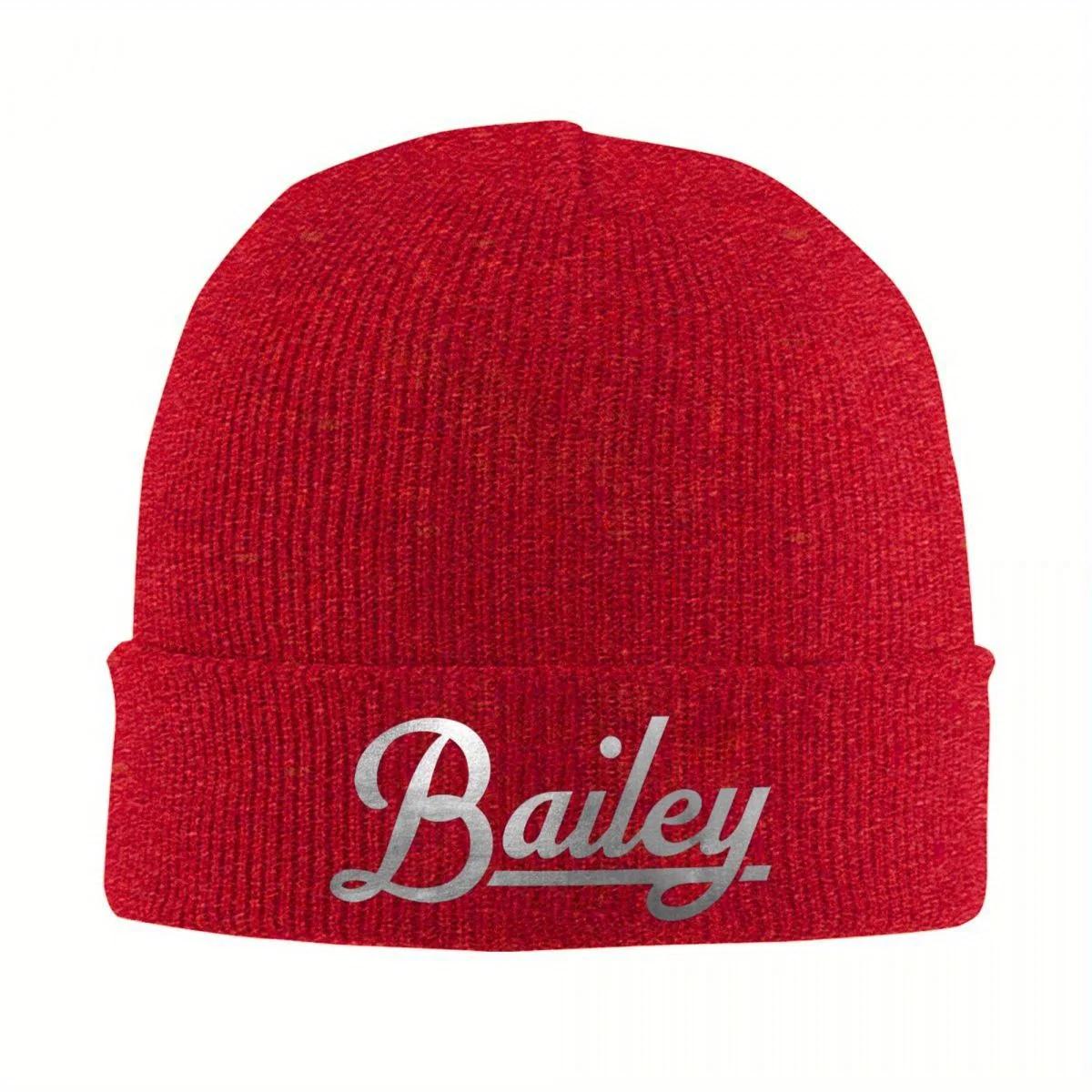 

New BAILEY Warm Knitted Cap Hip Hop Bonnet Hat Autumn Winter Outdoor Beanies Hats For Unisex Adult