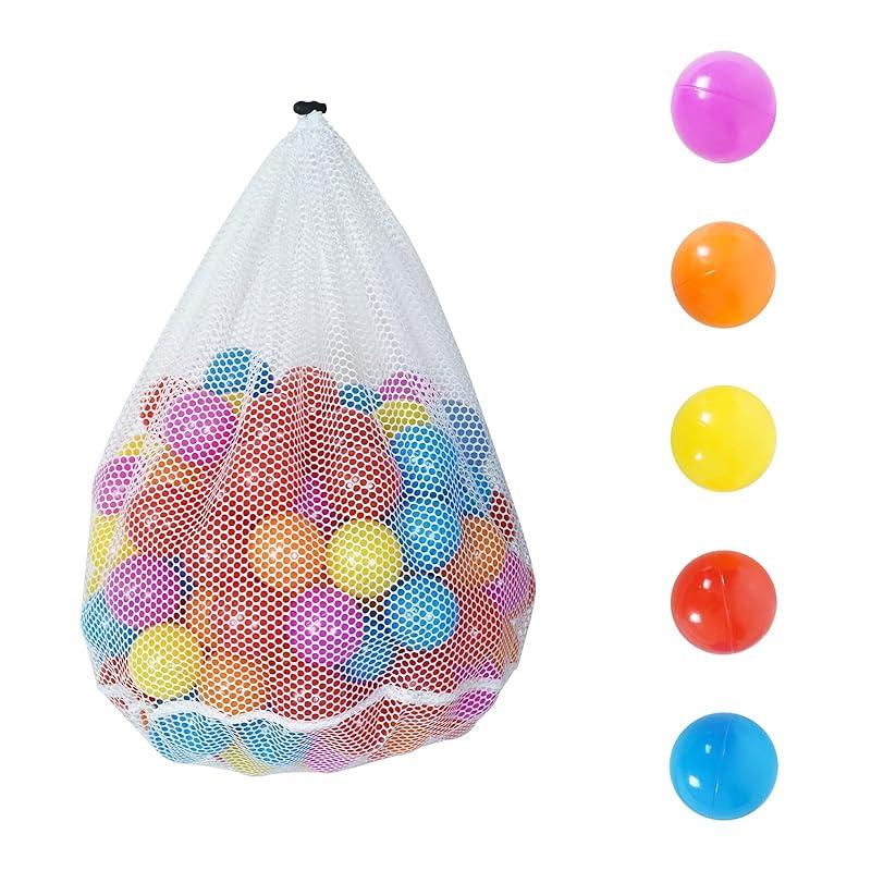 

Fkstyle [STC Certified - Choose Your Shape and Size] Colored Balls for Ball Pools, Round/Star/Heart Shape, Soft Material, Diameter 5.5cm/7cm/6cm Wide,