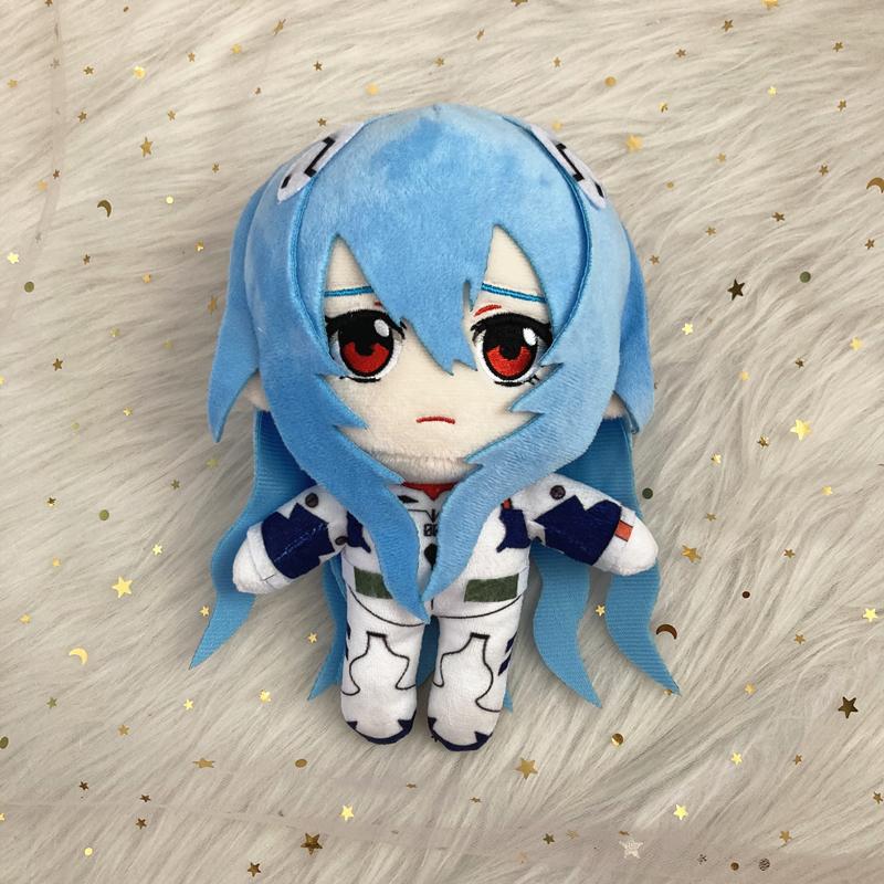 20cm Nowa Pluszowa Ayanami Rei Asuka Langley Soryu Pluszowa Rei Wypchana Ray Japońskie Anime Kawaii Urocze Kreskówkowe Zabawki Lalki Prezent do Łóżka