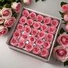 25PCS/Box Soap Rose Flowers New Style DIY Handmade Gift for Mother's Day Valentine Wedding Shower Favor Home Party Decor