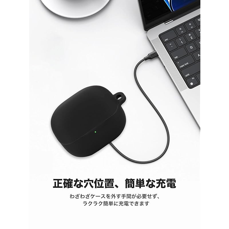 Xiaomi Buds 5 Pro for case Cover [YANMONGI] Wireless earphones protective cover silicone protective case -With chain charging case cover visible led