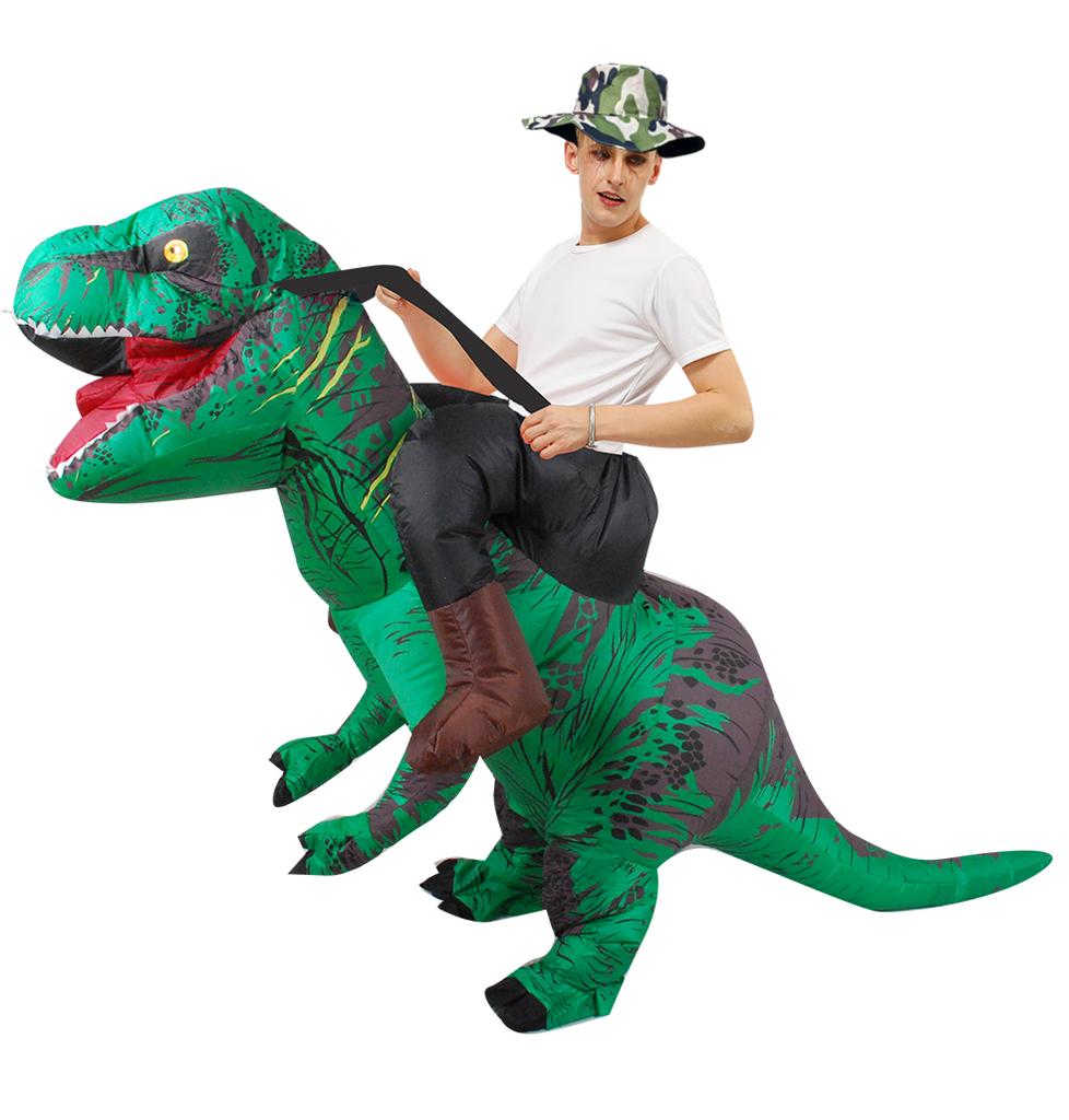Adult Kids T-Rex Dinosaur Inflatable Costumes Purim Halloween Christmas Mascot Anime Party Cosplay Costume Dress Fancy Suits