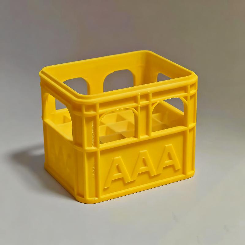 3D-gedruckte Bierkisten-Stil Batterieaufbewahrungsbox Nein. 5 Aa Nein. 7 Aaa 18650 Batterie Stapelbarer Aufbewahrungskorb