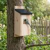 Weatherproof Wooden Bird House Incubation Box Bird Nest House Bird Breeding Box  Patio