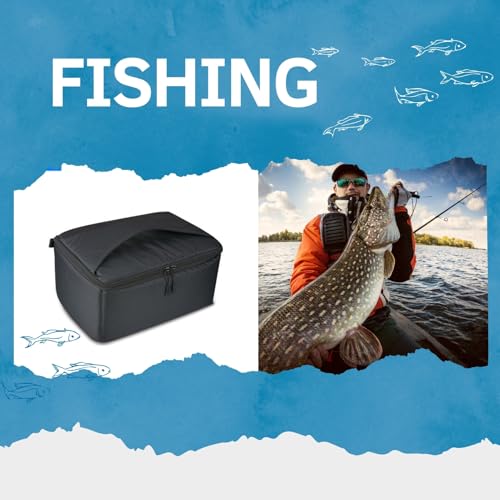 SCGEHA Reel Case, Reel Storage Bag, Fishing Reel Bag, Protective, Large Capacity Storage Case for Fishing Tackle (XL)