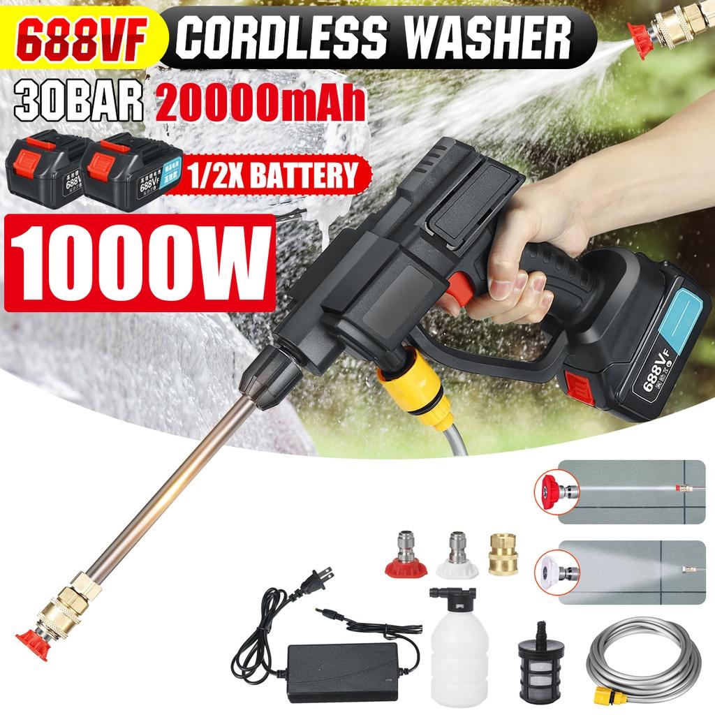 

Черный Электрический Беспроводной Мойки Высокого Давления Пистолеты Пеногенератор Водяные Пистолеты Распылитель Очиститель Автомойка 1*Battery